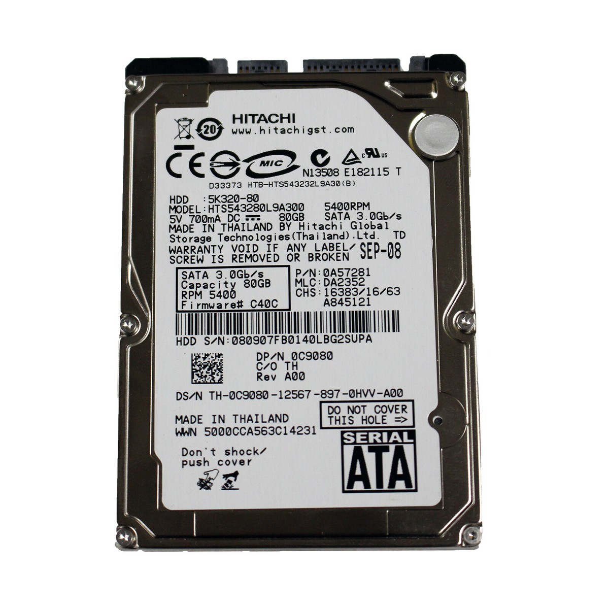 HITACHI ハードディスク 日立2.5inch Travelstar バルク品HTS723232A7A364 HITACHI ハードディスク 日立2.5inch Travelstar バルク品