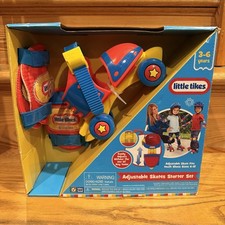Little Tikes Adjustable Skates Starter Set 9858 NIB Vintage 1990s Kids 3-6 NEW