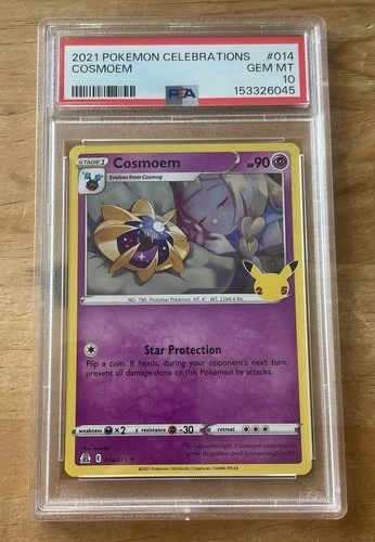 2021 POKEMON CELEBRATIONS #014 COSMOEM PSA 10 💎 📈