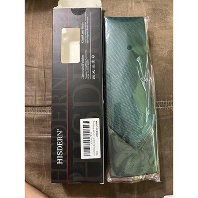 HISDERN Emerald Green Necktie Wedding Formal Dress Neck Tie for Men