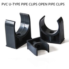 U-Type Pipe Clips Open Pipe Clips ID 20mm - 110mm Fixed Pipe Clamp Support PVC