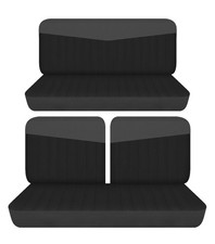 Fits 1958 To 1960 Edsel Ranger 2 Door Front 50-50 Top And Rear Bench Seat Covers