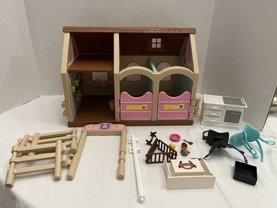 Lakeshore Learning Precious Ponies Play Set Horse Stables Incomplete
