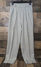 VTG Fundamental Things Pants Women 10 Light Academia Retro Preppy Geek Waist 29"