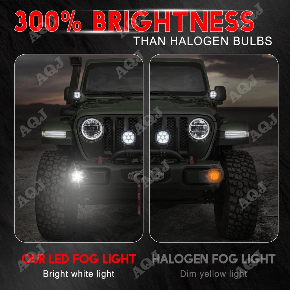 For Mitsubishi RVR 2011-2017 Front Bumper Fog Lights Driving Lamps Bulbs Pair Foto 3 de 4