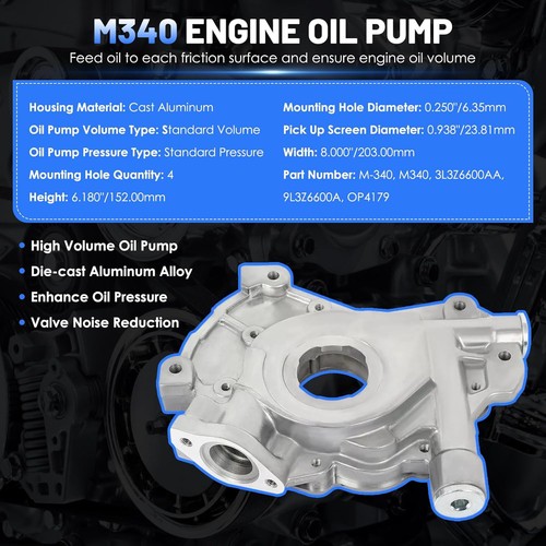 Timing Chain Kit w Oil Pump Water Pump Phasers Camshaft for Ford & Lincoln 5.4L - Picture 7 of 9