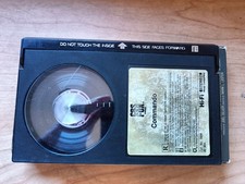 Commando BetaMax Hi-Fi Stereo Arnold Schwarzenegger Movie