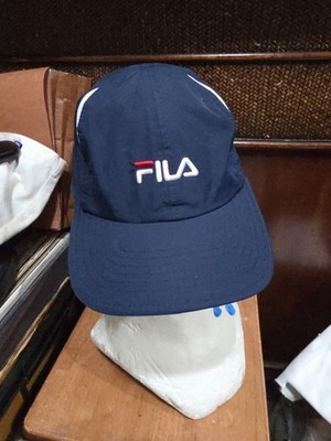Vintage Fila Men s Navy/white Strapback Performance Cap One Size 