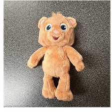 Ms. Rachel Potty Time with Bean Brown Plush Bear Stuffed Toy, Pink/Blue T23509