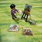 Playmobil 5404 Victorian Artist w/ Paintings & Cat Vintage Complete