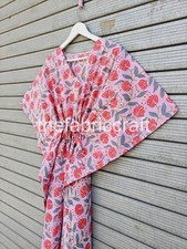 100% Cotton Floral Print Kaftan, Women's Dress, Gift For Her, Women's Gown, Gift