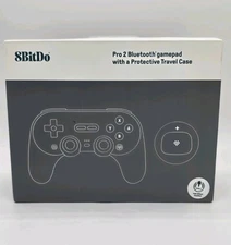 8BitDo Pro 2 Bluetooth Controller Switch Windows, macOS, Android With Case 