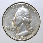 S7 - United States Washington Quarter 25 Cents 1959 Extremely Fine + Silver Coin