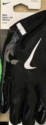 2025-NWT-Nike Vapor Jet 8.0 Adult Football Gloves- Black Xl