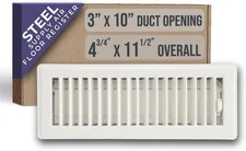 Fits 3x10 and 10x3 Duct Opening | Floor Register with Louvered Design by Handua