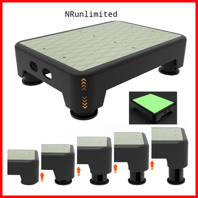 Liftoza 5-Level Adjustable Step Stool Noctilucent Bedside Step 700 Lbs Capacity