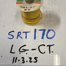 Whitaker Automotive Cable 35 Feet Yellow Wire Spool 16 Gauge 3116-4 Vintage NOS