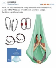 Aum Active Aerial Silks Starter Kit - Durable 9 Yards-Yoga Hammock-Plum