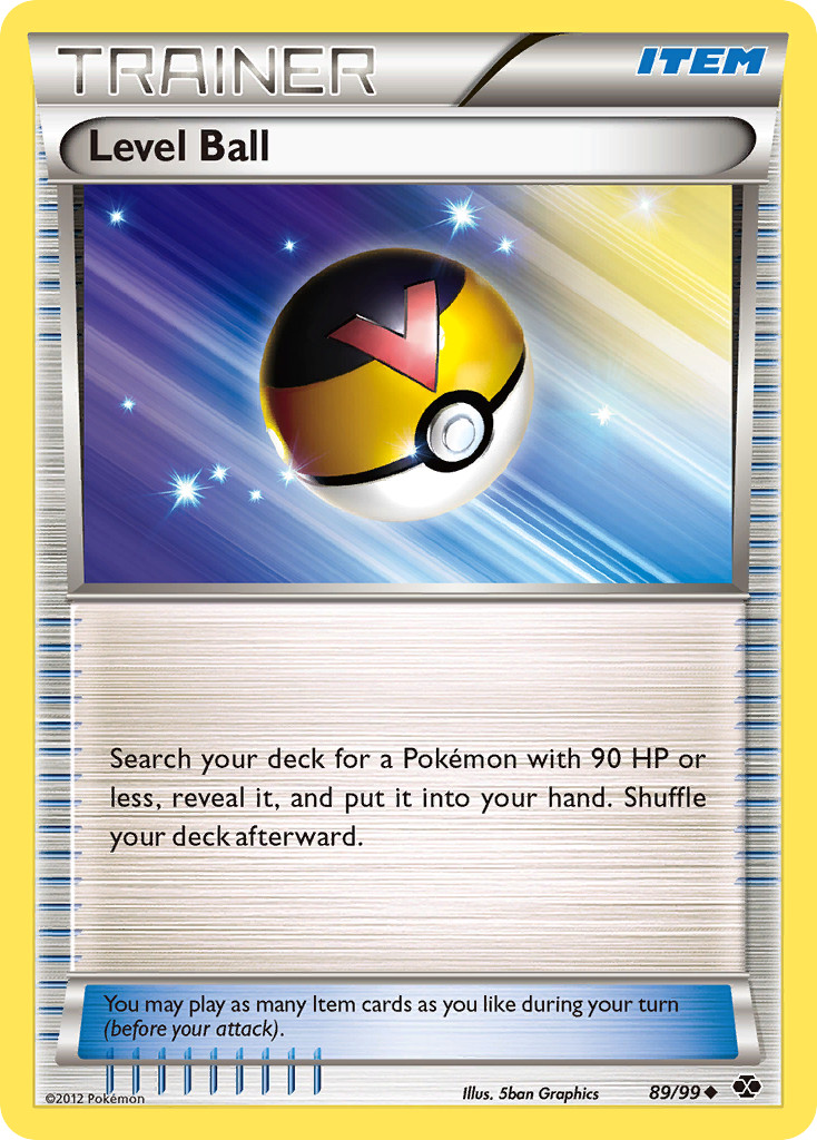 LEVEL BALL 89/99 UNCOMMON NEXT DESTINIES POKEMON HEAVILY PLAYED