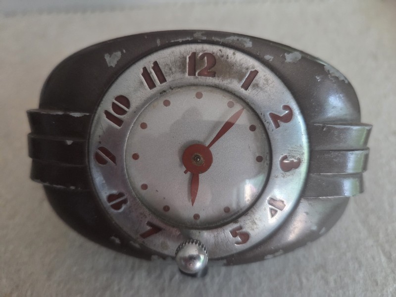 Vintage Nearing Antique 1930s Automobile Western Brand Dash Clock Parts Or...