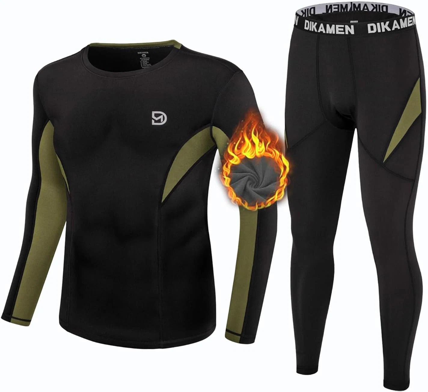 Men's Fleece Lined Thermal Underwear Set for Tactical Sports Performance
Opens in a new window or ta