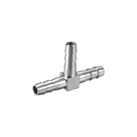 Schlauch Id Widerhaken Edelstahl 3-Wege T-FöRmig Stutzen 3/8-Zoll (10Mm)