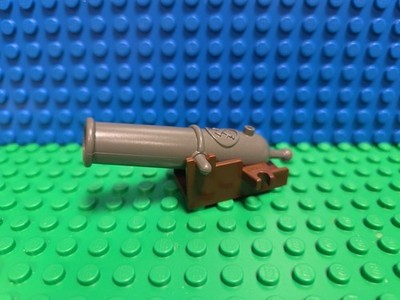 LEGO Pirate Cannon 518 2527 Dark Gray Brown Base Castle Fort CMF