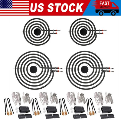 #ad MP22YA Electric Range Burner Coil Element Unit Set 2 pcs MP15YA 6quot; and 2 pcs... $49.99