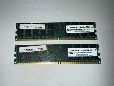 2x 2GB DDR2-667 ECC REG RAM   ATP AH56K72J4BHE6S