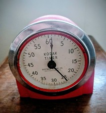 Vintage Kodak Darkroom Timer Red Eastman Kodak Mechanical Photo Timer