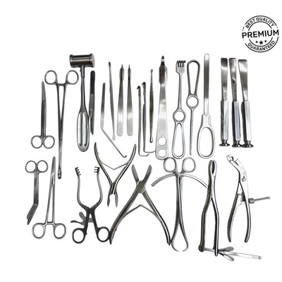 Basic Orthopedic Surgery Kit German Stainless Steel Surgical Instrument Set 25Pc