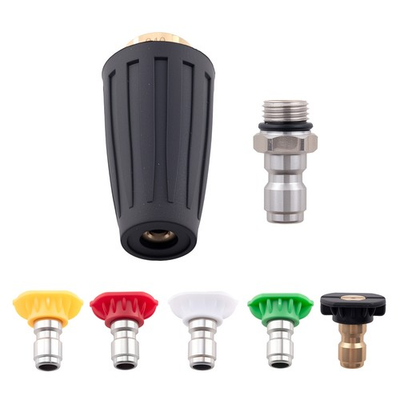 #ad #ad 4000 PSI High Pressure Washer Nozzle Kit Turbo 5 Color Spray Nozzle Tips 1 4quot; $23.96