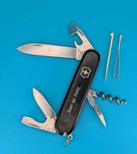 Victorinox Spartan Swiss Army Knife Multi Tool! BLACK! FAST SHIPPING! USED