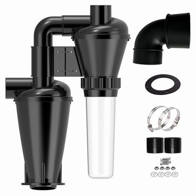 #ad Double Cyclone Dust Collector DIY Turbocharged Woodworking Filter Canister $133.29