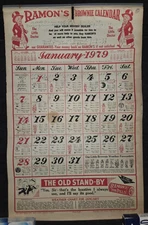 Ramon's Brownie 1979 Calendar, Longbottom & Hardsaw - Central Indiana, Vintage