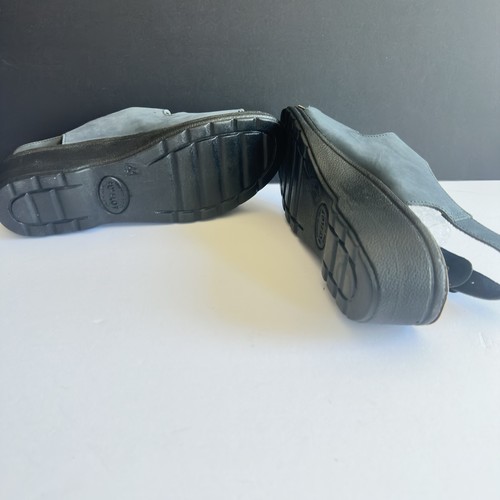 Fly Flot Italian Sandals US 9.5 EU 41 Gray Comfort Anatomic Sling Back Shoes - Picture 10 of 13