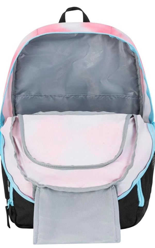 Mochila PUMA Contender, Malvavisco Rosa/Azul Nueva ¡Gran Idea de Regalo!! Foto 3 de 3