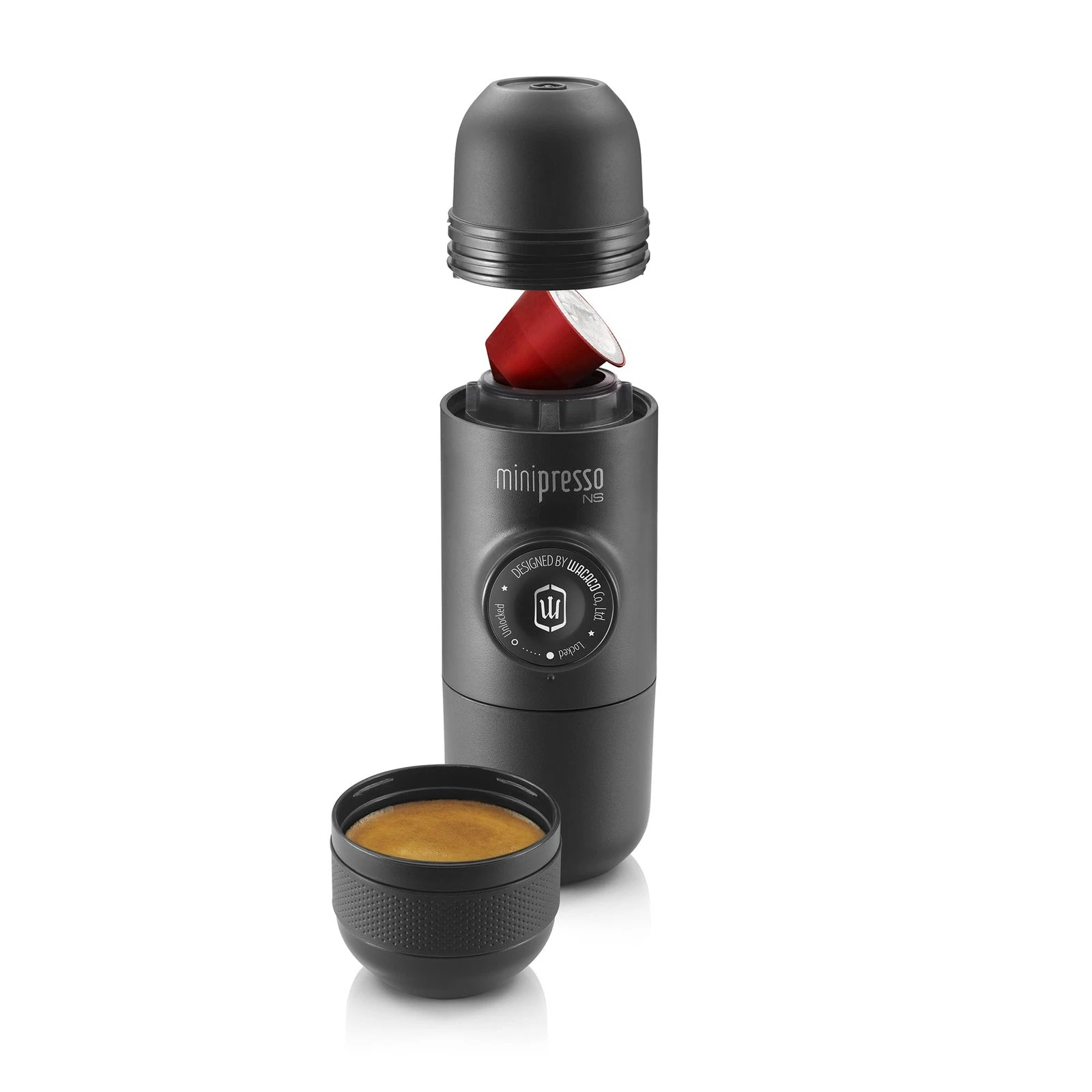 Minipresso NS, Portable Espresso Machine, Compatible Original NS Capsules, Tr...