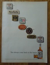 1992 JIM BEAM You Always Come Back To the Basics Magazine Ad - Made in USA