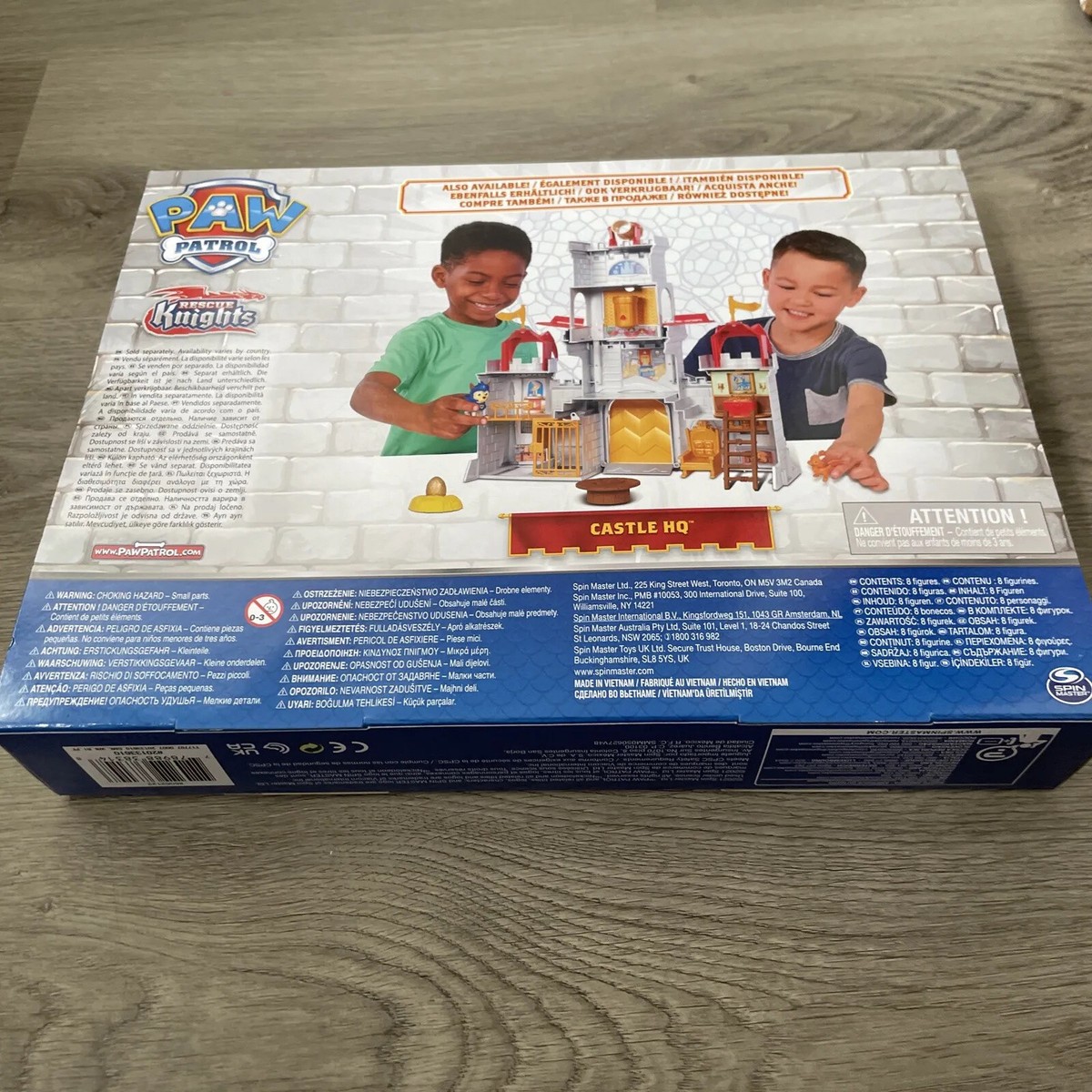 PAW Patrol Rescue Knights - Ryder & Pups Cadeauset met 8 actiefiguren