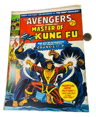 Comic Avengers Marvel Shang Chi Master of Kung Fu July 20 1974 ra