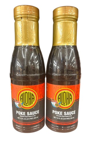 ALOHA, POKE SAUCE, Hawaiian Style, 12 Ounces - Pack of 2