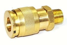Air Universal Quick Coupler 1/4" Male Brass Fits most 1/4" air hose fittings