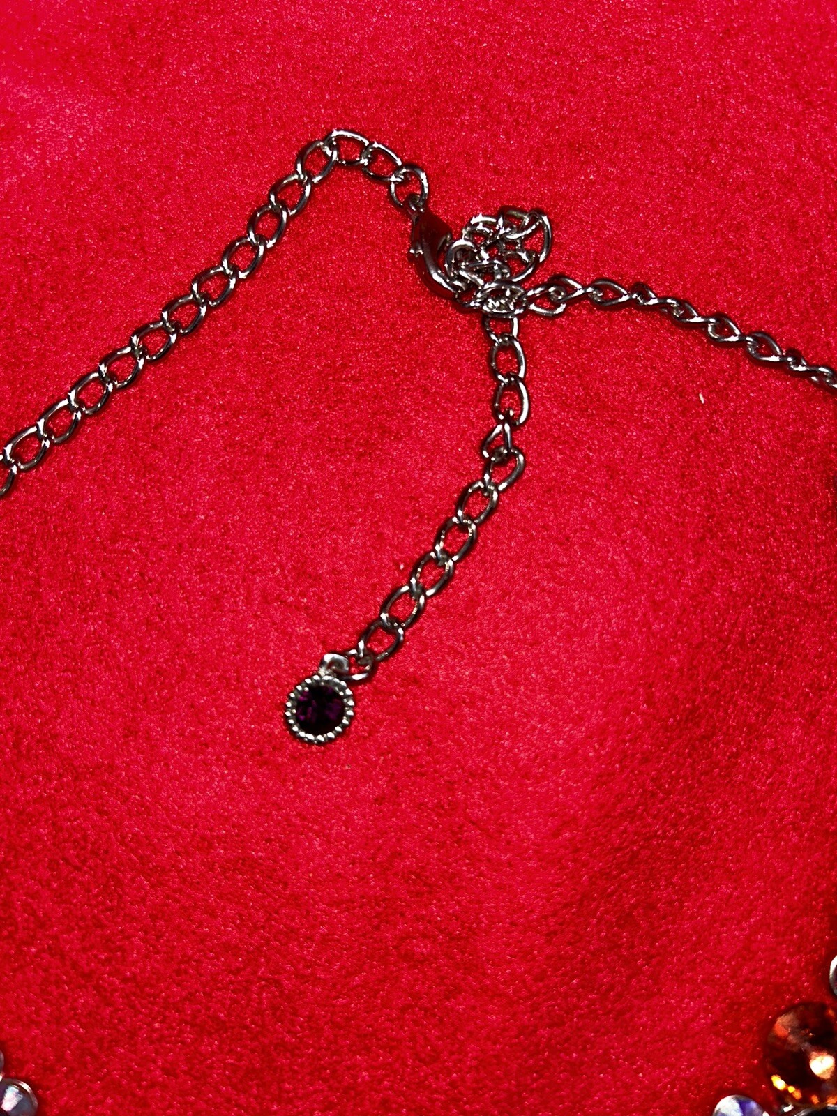 Large Chunk Jewel Adjustable Statement Necklace - image 4