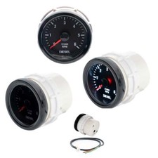 JOM Zusatz Instrument Drehzahlmesser schwarz 52mm 0-6000RPM f. DIESEL Fahrzeuge