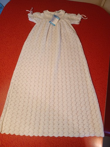 Vtg Mid-century 1960s DEADSTOCK Carriage Boutiques Christening Dress Friedknit