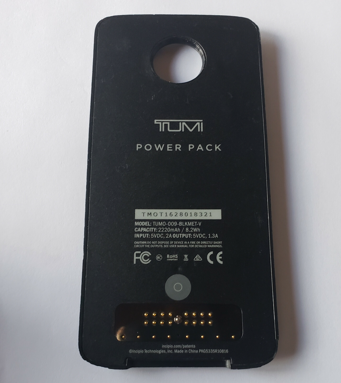 tumi moto mod not charging