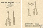 BUCK OWENS Guitar US Patent Art Print READY TO FRAME Acoustic