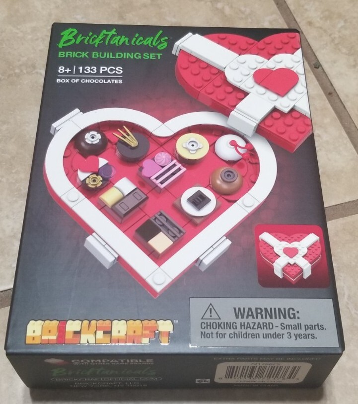 Brickcraft Valentine's Day Box Of Chocolates 133pc Brick Building