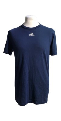 adidas Woman's The Go-To Performance Tee Navy Blue Color Size M/M